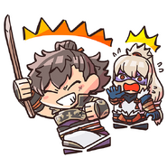 Takumi and Hinata from the Fire Emblem Heroes guide.