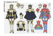 Concept artwork of the Falcon Knight class from Fire Emblem: Three Houses.