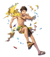 Artwork of Tropical Trouble Claude from Fire Emblem Heroes by azu-taro.