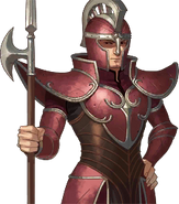 Generic class portrait of a male Paladin from Echoes: Shadows of Valentia.