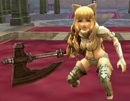 Charlotte's battle model as a Fighter in Fates.