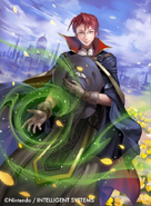 Artwork of Laurent in Fire Emblem 0 (Cipher) by Misa Tsutsui.