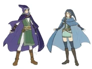 Concept artwork of the unused Mage class from Path of Radiance.
