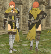 Battle model of Leonie as a female Sniper from Fire Emblem Three Houses