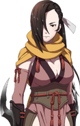 Modelo 3D de Kagero en Aposentos en Fates.