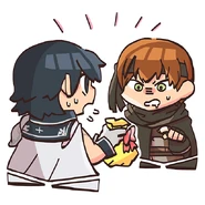 Chrom and Gaius from the Fire Emblem Heroes guide.