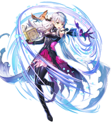 Artwork of Resplendent Micaiah by sachie from Fire Emblem Heroes.