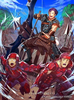 Jake's artwork in Fire Emblem 0 (Cipher) by Cherokee.