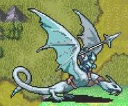 Cormag's static battle sprite as a Wyvern Knight