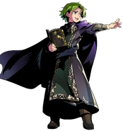 Ilustración de Raigh de Fire Emblem Heroes por Himukai Yuji.