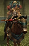 Battle model of Peri, a female Cavalier from Fates.