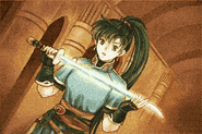 Lyn holds the Mani Katti.