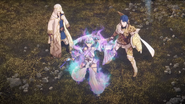 Kiran, Alfonse, and Seiðr in the Book VII ending cinematic.