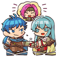 Eirika, Colm, and Neimi from the Fire Emblem Heroes guide.