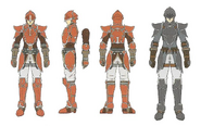 Concept artwork of the Dracoknight class from Radiant Dawn.