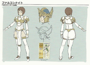 Concept artwork of the Falcon Knight class from Echoes: Shadows of Valentia.