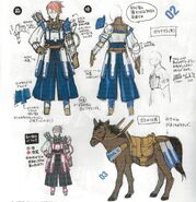 Concept artwork of the male variant of the Bow Knight class from Awakening.