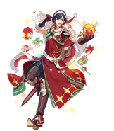 Artwork of Chrom (Winter's Envoy) from Fire Emblem Heroes by Ebila (えびら).