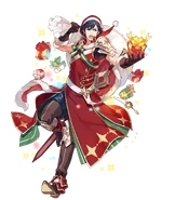 Artwork of Chrom (Winter's Envoy) from Fire Emblem Heroes by Ebila (えびら).