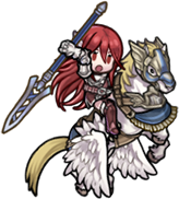 Cordelia's sprite as the Knight Paragon in Heroes.