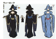 Concept artwork of the female Warlock class from Fire Emblem: Three Houses.