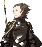 Gerome's alternate portrait in Awakening, where he is featured without his mask on.