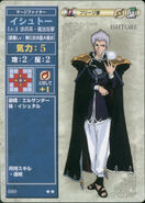 Ishtore, as he appears in the first series of the TCG as a Level 1 Mage Fighter.