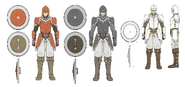 Concept artwork of the Soldier class from Radiant Dawn.