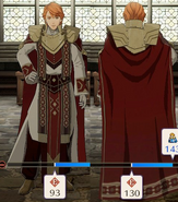 Battle model of Ferdinand as a male Bishop from Fire Emblem Three Houses