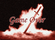 The Game Over screen.