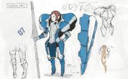 Concept artwork of the female variant of the General class from Awakening.