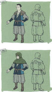 Concept art of a male Villager from Fates.