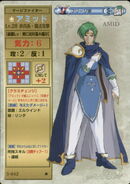 Amid, as he appears in the third series of the TCG as a Level 20 Mage Fighter.