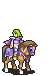 L'Arachel performing a critical hit in The Sacred Stones as a Mage Knight.