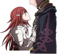 Full artwork of Cordelia's confessing her affections for Robin.