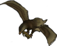 Map sprite of Janaff as a transformed Hawk in Radiant Dawn.