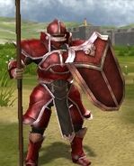 Battle model of an enemy generic Knight from Echoes: Shadows of Valentia.