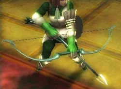 Noire wielding the Longbow in Awakening.