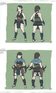 Arte conceptual de una Ninja Femenina de Fates.