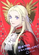 Artwork of Edelgard by Chinatsu Kurahana to celebrate the release of Three Houses.