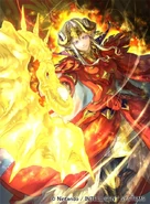 Artwork of Edelgard in Fire Emblem 0 (Cipher) by Rika Suzuki.