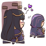 Tharja and Male Robin from the Fire Emblem Heroes guide.