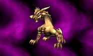 Medeus's battle model as a Earth Dragon in Shadow Dragon.