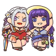 Edelgard and Altina from the Fire Emblem Heroes guide.