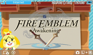 Fire Emblem: Awakening on the 3DS home menu.