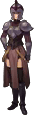 Village sprite of a female Cavalier in Echoes: Shadows of Valentia.