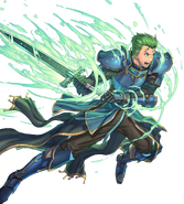 Artwork de Luke de Fire Emblem Heroes por Daisuke Izuka.