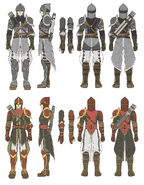 Concept artwork of the Sniper class from Radiant Dawn.