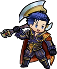 Hector's sprite as the one who is Just Here to Fight in Heroes.