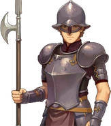 Generic class portrait of a Soldier from Echoes: Shadows of Valentia.